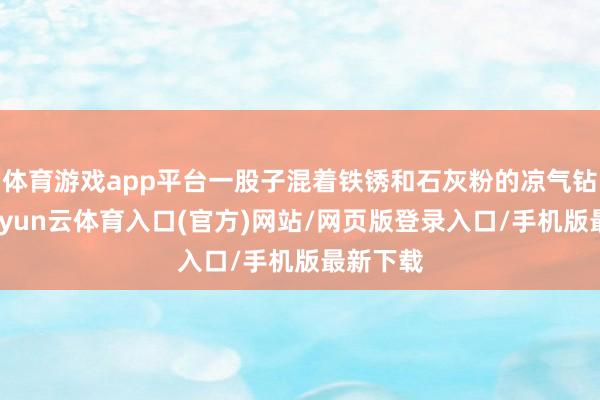 体育游戏app平台一股子混着铁锈和石灰粉的凉气钻进来-开yun云体育入口(官方)网站/网页版登录入口/手机版最新下载